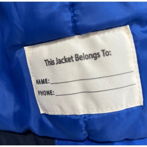 OshKosh B'gosh Boys Blue Orange Winter Puffer Jacket Warm Coat 3T - Picture 4 of 6